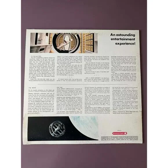 2001 A Space Odyssey Sound Track MGM Records VG+++ Vinyl LP AJ12
